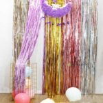 Rideau multicolore de décoration d’anniversaire, de mariage etc…