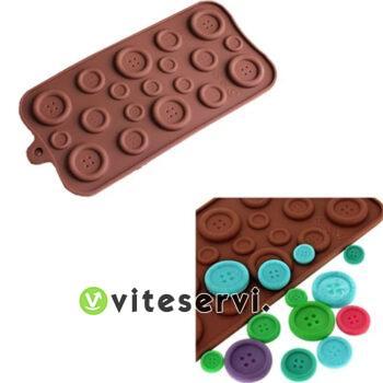Moule Bouton chocolat en silicone