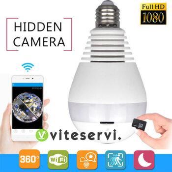 Ampoule Caméra De Surveillance Sans Fil rotative 360 Degrés