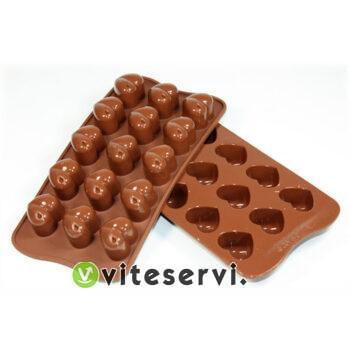 Moule de 15 cœurs silicone Moule à chocolat ou bonbon de qualité alimentaire