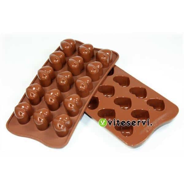 Moule de 15 cœurs silicone Moule à chocolat ou bonbon de qualité alimentaire