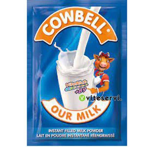 Carton de 50 Chapelets de 10 Sachets de lait en poudre COWBELL