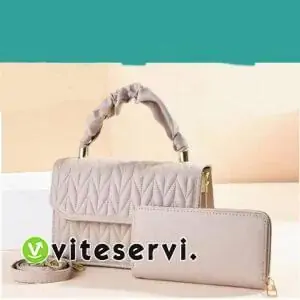 Sac de sortie à bandoulière plus porte monnaie pour dame S-01