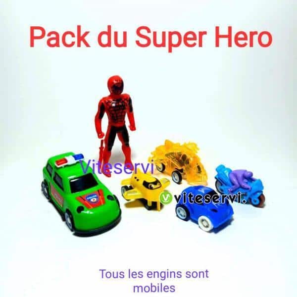 Pack de super héro ensemble de jouets pour enfant