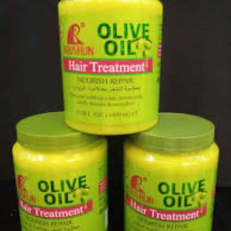 Masque Capillaire Intensif à l'Huile d'Olive Nourrissant et Réparateur, Traitement Profond pour Cheveux Secs et Abîmés, Revitalisant et Fortifiant 1000ml