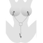 Pinces à tétons à chaîne, stimulation des seins et du clitoris