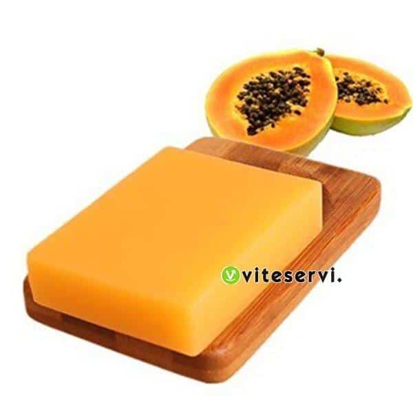 Papaya Whitening Effectively Natural 100 Organic Fruit Extract Skin Body Whitening Soap