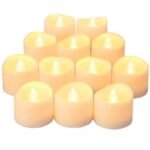 Bougies veilleuses multi-colores Lot de 12 pour décoration