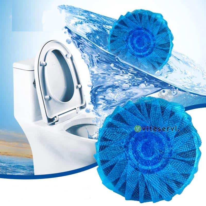 Boule de nettoyage puissante et automatique de cuvette de toilette,  désodorisant et détacheur de taches pour la salle de bain Original -  ViteServi