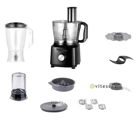 Robot culinaire EUROSONIC ES-BL-1860 - igname pilée - râpe trancheuse - moulinette mixeur - Batteuse 1000W