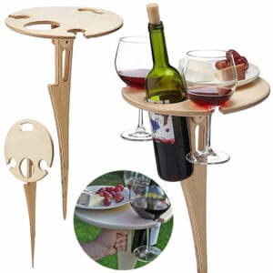 Table a vin en bois