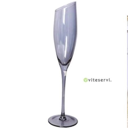 Set de 06 pcs de Verres à champagne à coupe oblique