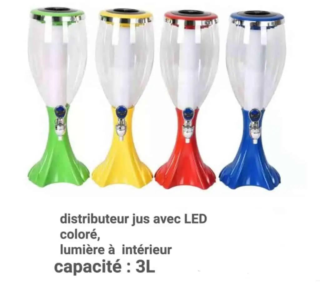 Distributeur de boissons avec LED