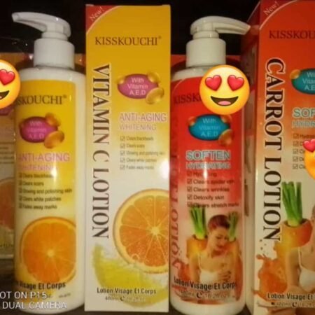 Lait corporel hydratant au vitamine C et au carottes