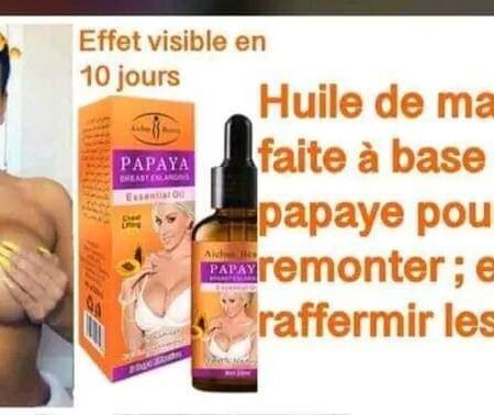 Huile de massage pour remonter rt raffermir les seins