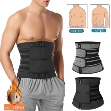 Gaine à deux bandes et fermeture homme et femme