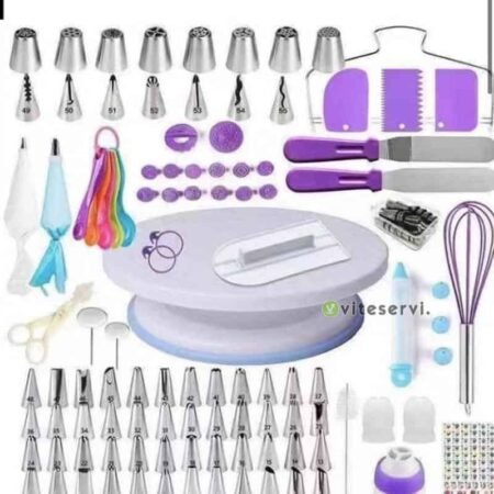 137 pcs en 1 Pack de pâtisserie Intermédiaire de douilles présentoir lisseuses poches