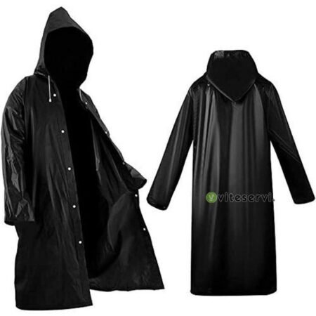 Manteau de pluie long imperméable à capuche