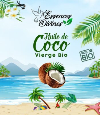 Affiche huile de coco