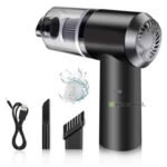 Aspirateur Portatif et Mini, éclairage LED, forte et grande aspiration Cyclone, Rechargeable  pour voiture et maison
