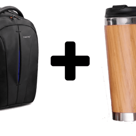 Sac Business Class & Gobelet Bois