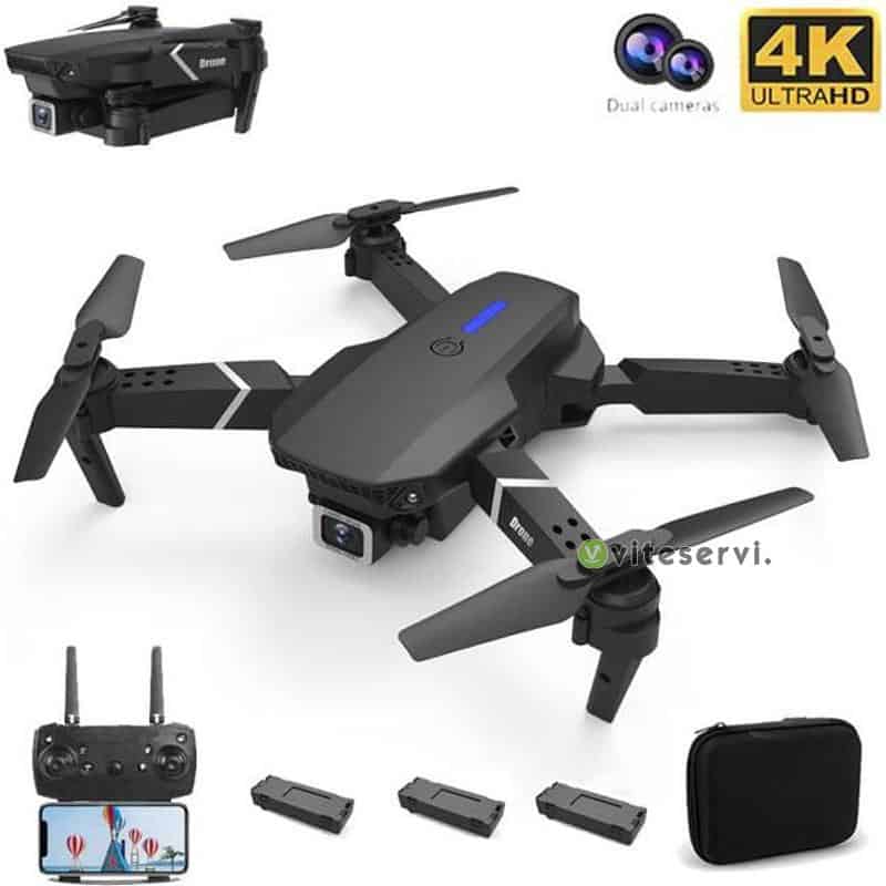 Drone avec caméra pour Adultes et Enfants avec caméra 4k, E88 Pro D