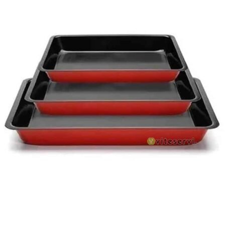 Set de 3 moule à gâteau rectangulaire