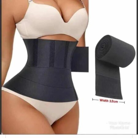 Bandeau Gainant Amincissant Réglable 12cm, Ceinture Ventre Plat Invisible pour Femme, Corset Minceur Post-Partum et Sport, Sculpteur de Silhouette Élastique et Confortable