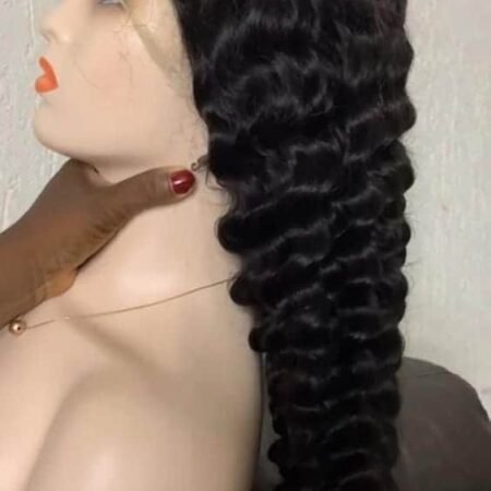 Perruque Naturelle frontal originale frisee plis vague