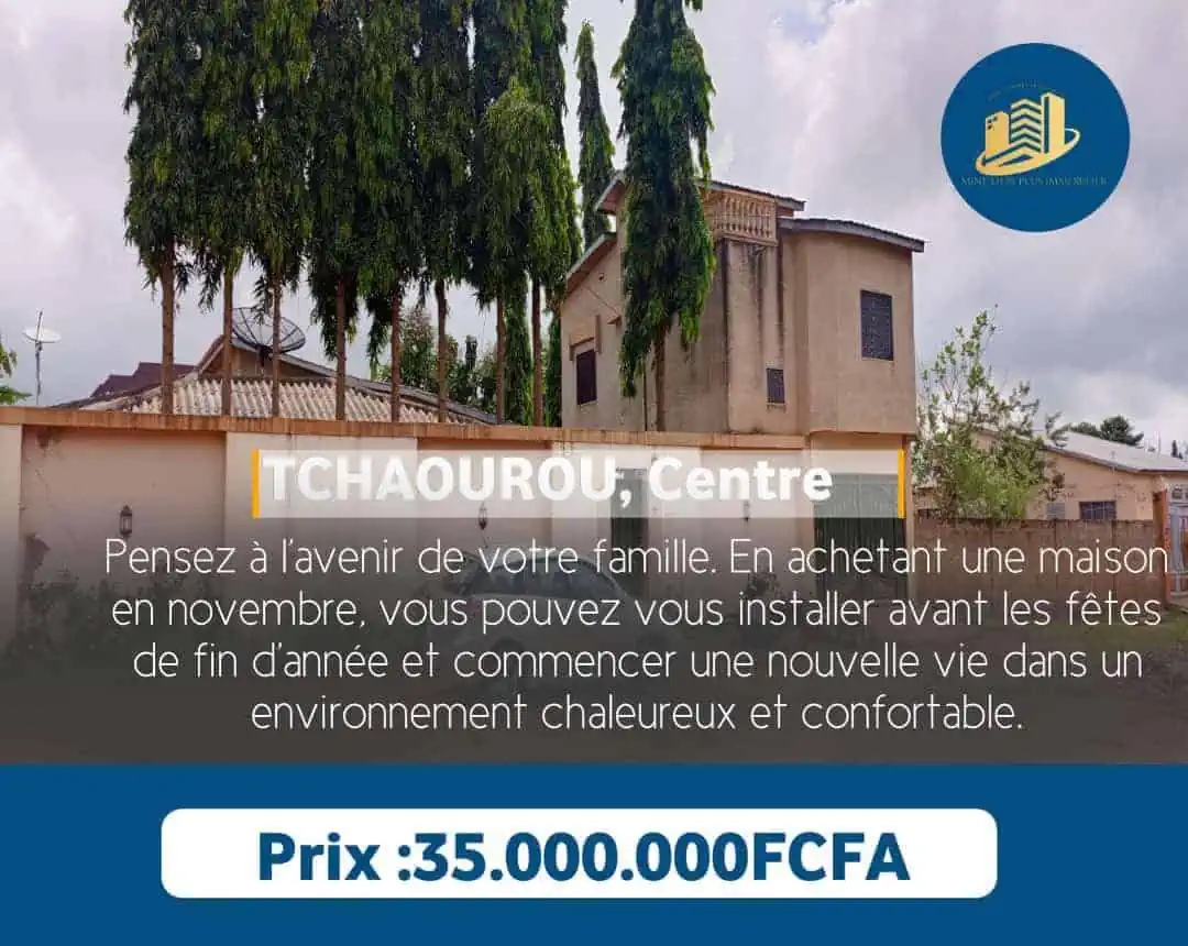 Bien immobilier Maison à vendre à TCHAOUROU Centre Bien immobilier Maison à vendre à TCHAOUROU Centre