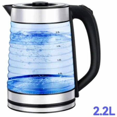 Chauffe eau en verre, Bouilloire électrique en verre 2,2L