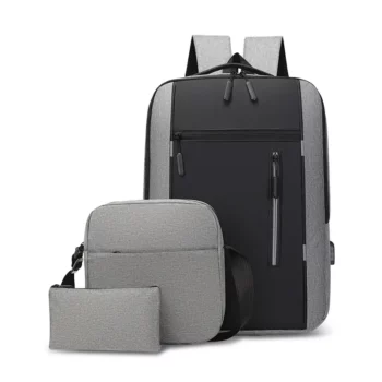 Sac à dos 3en1 grande capacité, sac de voyage, ordinateur portable pour élève ou professionnel avec sacoche idéal pour femme et homme