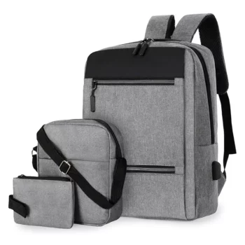 Sac à dos 3en1 grande capacité, sac de voyage, ordinateur portable pour élève ou professionnel avec sacoche idéal pour femme et homme