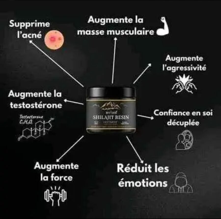 50g Shilajit RESINE complément alimentaire pour homme et femme pour améliorer les systèmes immunitaire