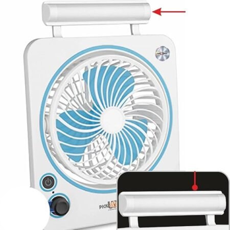 Ventilateur de table portable a LED rechargeable TRIDEO Parfait pour toutes les situations