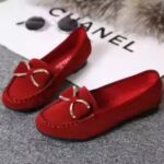 Chaussures plates avec nœud papillon pour femmes, Lofers décontractés, Chaussures confortables, Élégantes, Doux, Classiques, Mode, Automne6