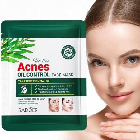 Masque de visage hydratantes à l'huile d'arbre à thé pour toutes les peaux