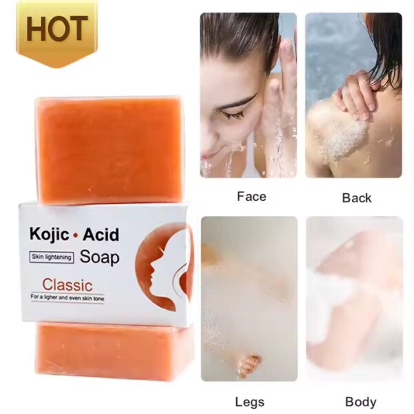 Savon kojic Acid pour le traitement des tâches et bouton au visage 2