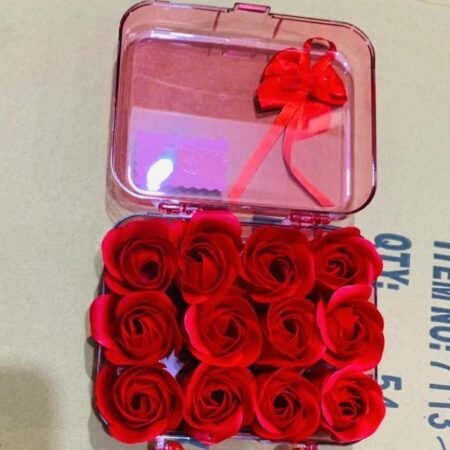 Coffret de rose parfumes en carré