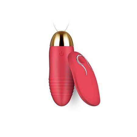 Vibromasseurs 10-Fréquence Boules Vaginales Oeuf Vibrant Amour Rechargeable Télécommande Sans Fil Oeuf Sauteur Masseur pour Massage Corporel Sex Toy, rouge