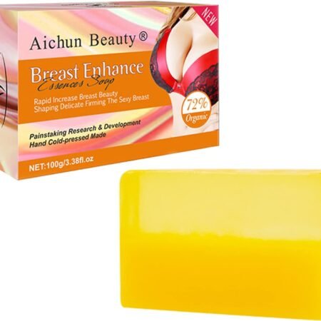 AICHUN BEAUTY Breast Enhance Essence Savon raffermissant raffermissant et rehausseur de poitrine restaure la douceur à base de plantes bio 72 % 100 g