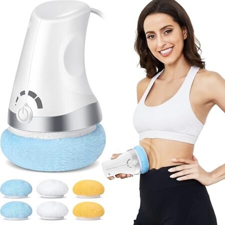 Machine de sculpture du corps, masseur de cellulite électrique avec 6 coussinets lavables pour le ventre, les jambes, les fesses et les bras
