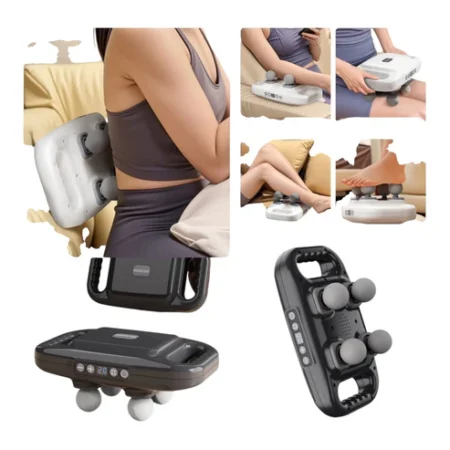 Masseur corporel professionnel de relaxation musculaire à 4 têtes