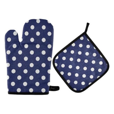 Gant anti-brûlure de pâtisserie en coton gant de cuisine Gants de cuisine et maniques - Résistant à la chaleur - Pour la cuisine, la pâtisserie, le barbecue