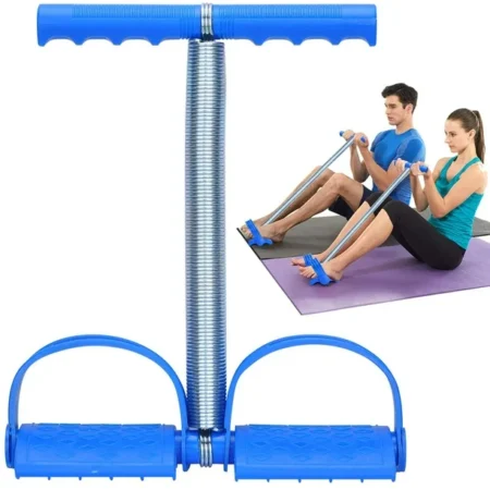Tummy Trimmer Élastique Assis Corde de Traction Tension Pied Pédale Abdomen Jambe Exerciseer Ventre Tondeuse Équipement Musculation Maison Gym Bras Taille Sport Remise en Forme Étirements Minceur Formation