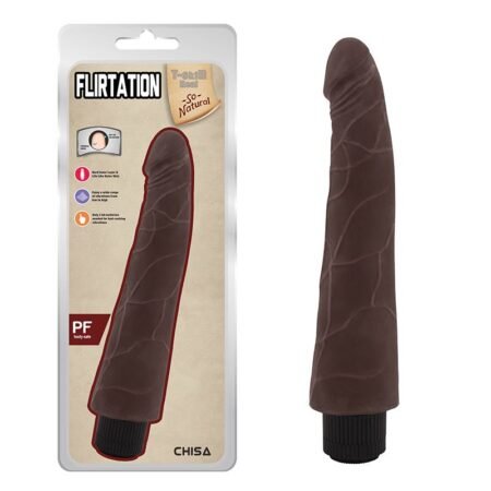 Vibromasseur doux et Réaliste Flirtation Brown