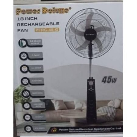 Ventilateur rechargeable Power Deluxe 18