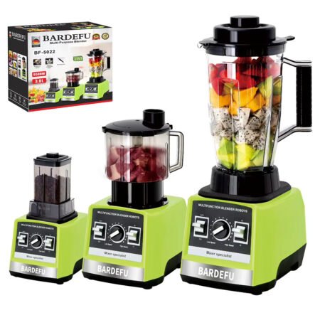 Robot Mixeur Multifonction BARDEFU BF-5032 – 6 en 1 Smoothies Maker Mélangeur Commercial Multifonction Robuste Presse agrumes