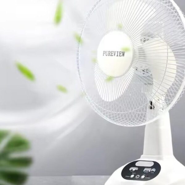 Ventilateur solaire rechargeable avec plaque pm 2