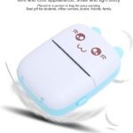 Mini Imprimante Portable Thermique 200 Dpi USB Monochrome sans Fil avec Papier d’impression pour Reçus Notes
